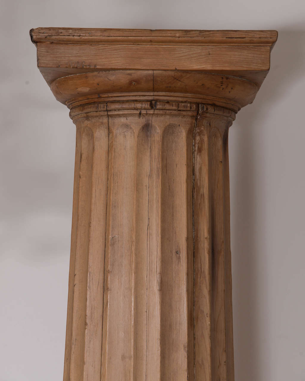 Pair of 19th Century Fluted Pine Columns at 1stDibs