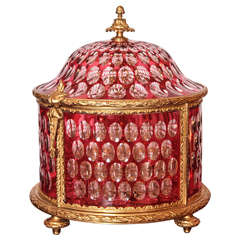 Important 19th Century Baccarat French Ruby Thumbnail Tantalus