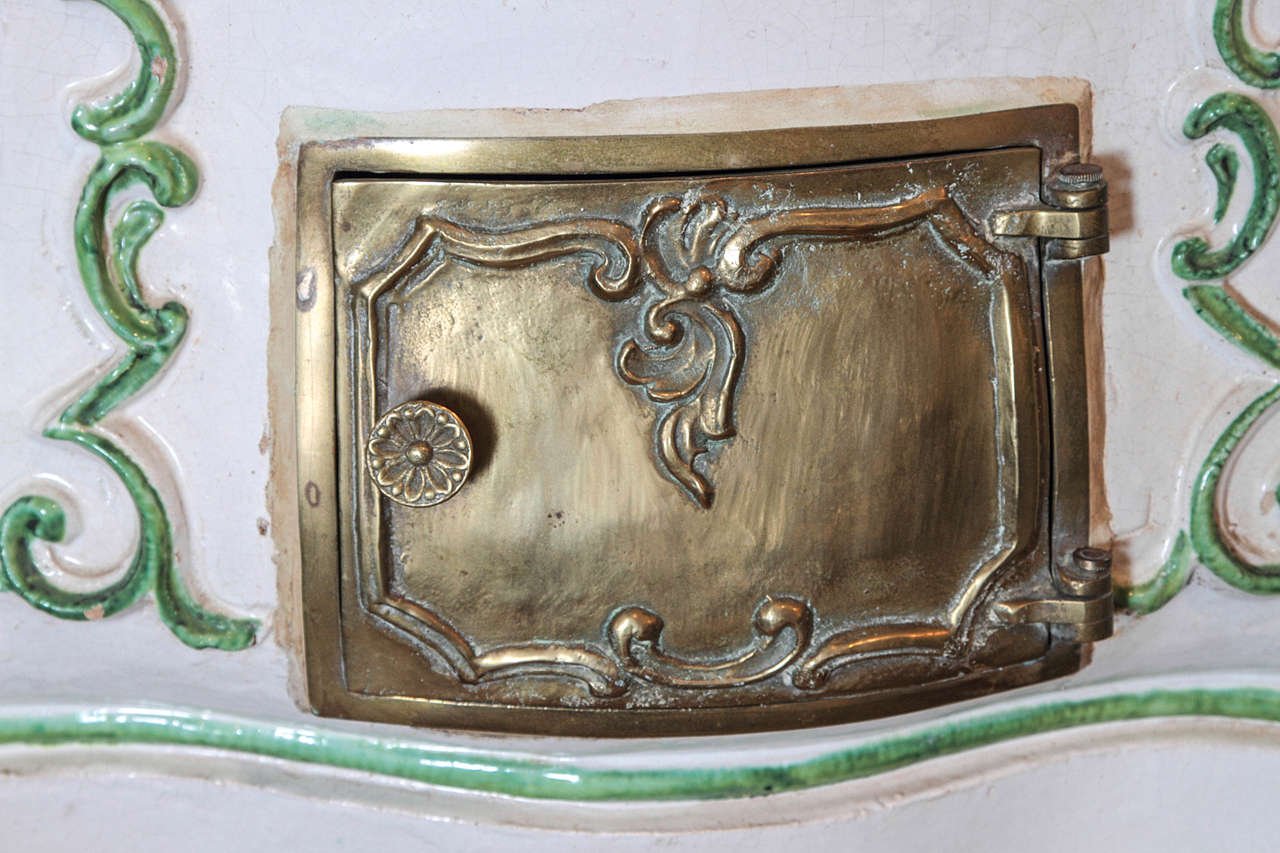 19th Century 19th c French Fiance porcelain stove