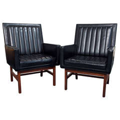 Thayer Coggin Institution Arm Chairs By Milo Baughman