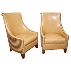Pair of Chairs Used in Lobby of Algonquin Hotel
