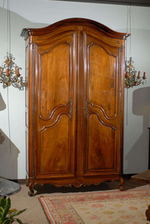 Large Walnut Armoire from Bordeaux, c. 1780