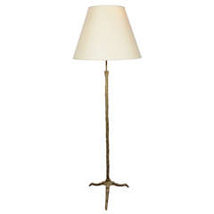 Fine Tripod Adjustable Bronze Floor-Lamp by Maison Charles