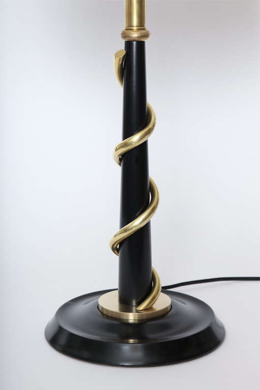 Pair of 1940s Art Moderne SculpturalTable Lamps In Excellent Condition In New York, NY