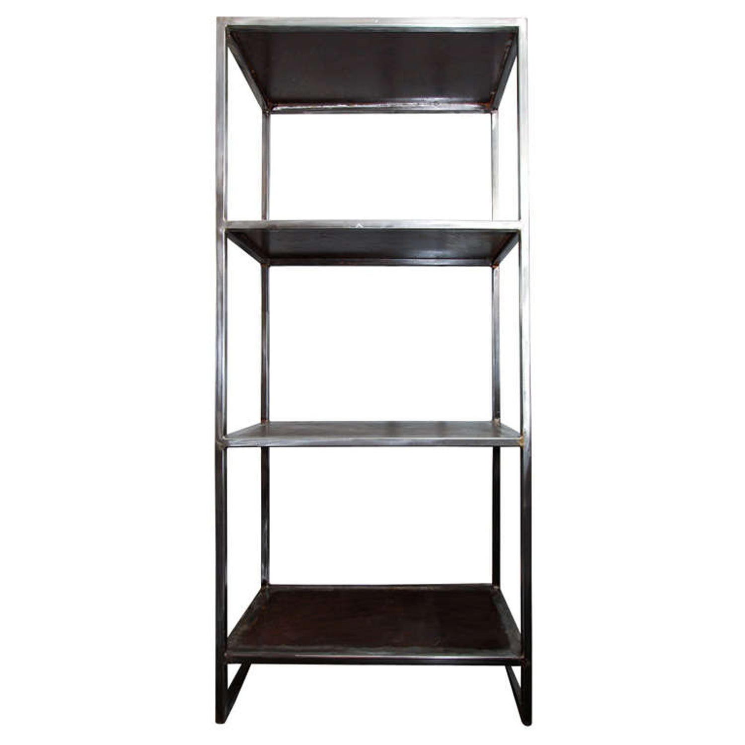 Custom-Made Recycled Steel Shelf For Sale at 1stDibs