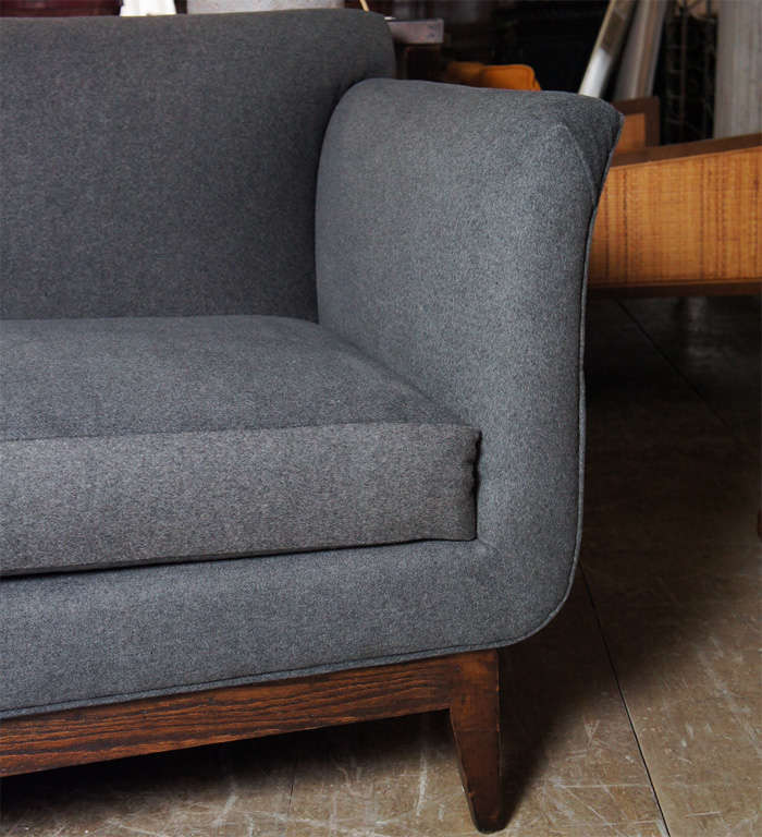 Grey Flannel Sofa at 1stDibs flannel couch, comfortable grey flannel