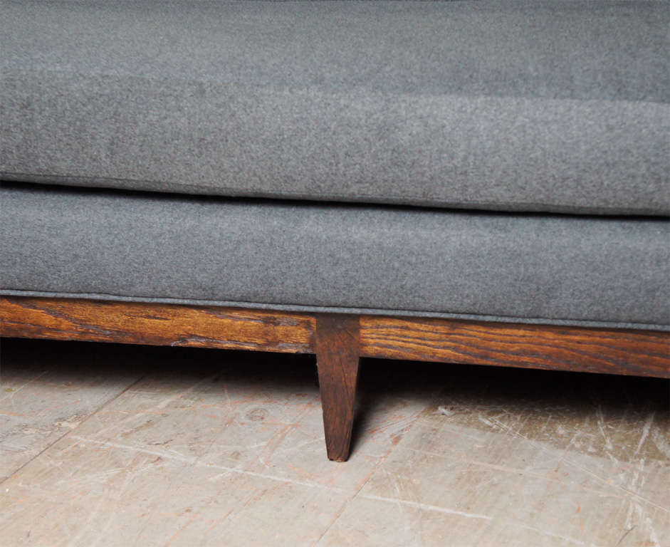 Grey Flannel Sofa at 1stDibs flannel couch, comfortable grey flannel