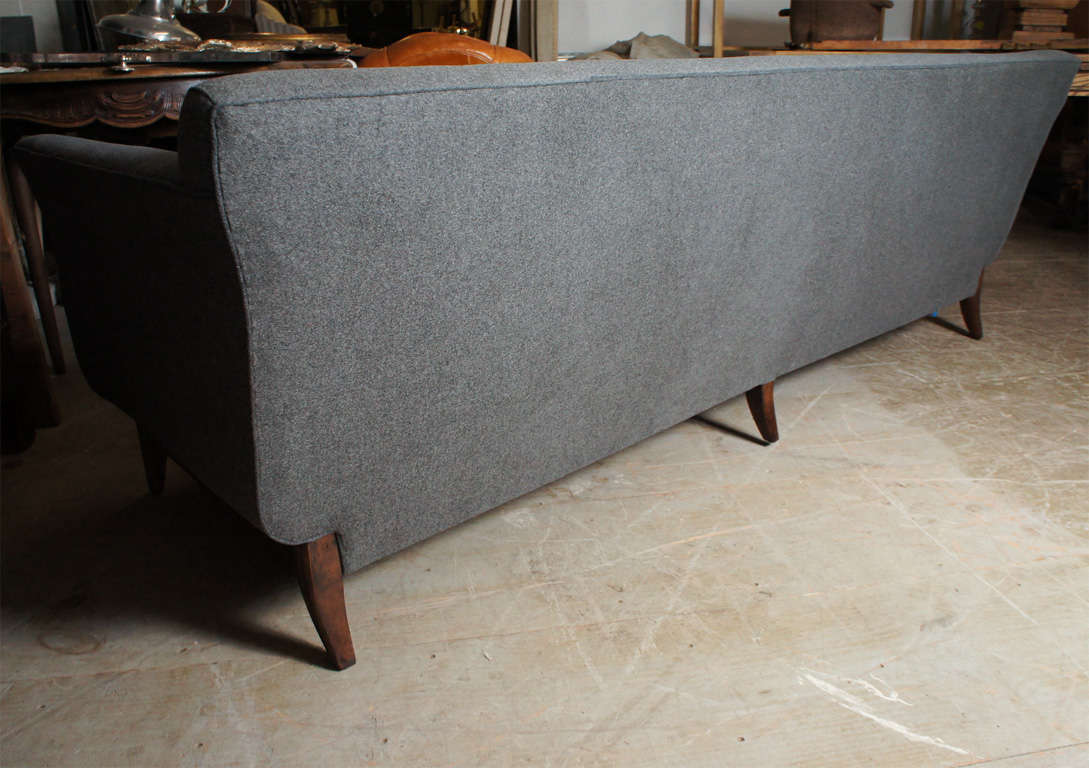 Grey Flannel Sofa at 1stDibs flannel couch, comfortable grey flannel