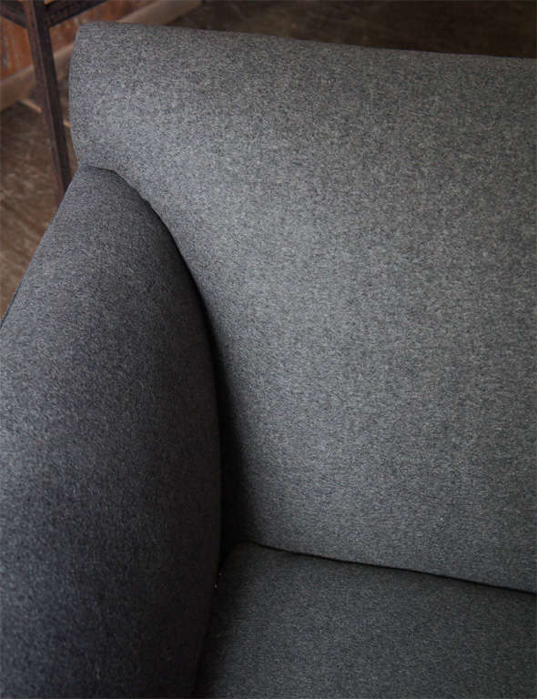 Grey Flannel Sofa at 1stDibs flannel couch, comfortable grey flannel