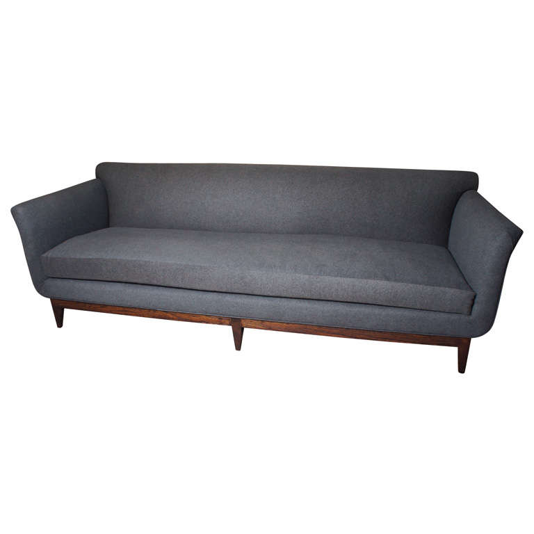 Grey Flannel Sofa at 1stDibs flannel couch, comfortable grey flannel