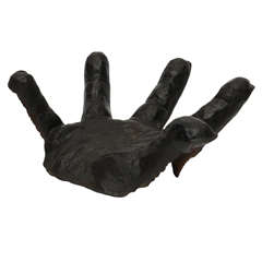 Massive Iron Hand Sculpture "Signed" 7