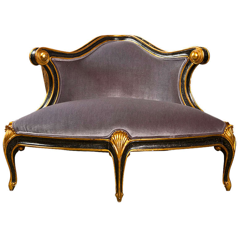Rare and Unusual Corner Settee For Sale at 1stDibs