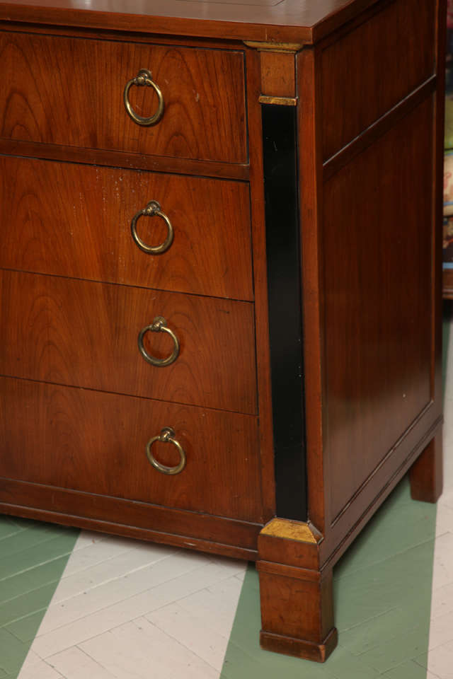 Baker Furniture Empire Style Chest of Drawers In Excellent Condition In High Point, NC