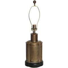 Brass Tea Canister Lamp