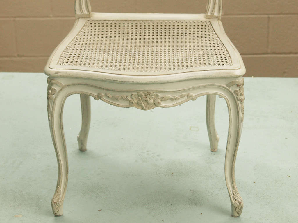 Louis XV  style caned dining chairs 3