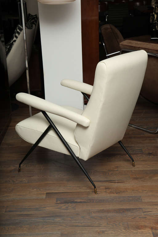 Mid-20th Century Italian Leather Chair