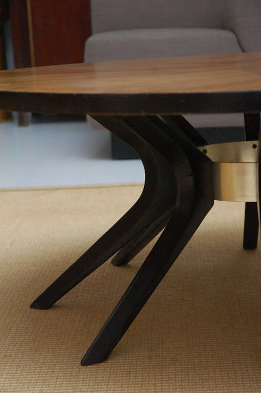 Walnut Broyhill Cathedral Coffee Table