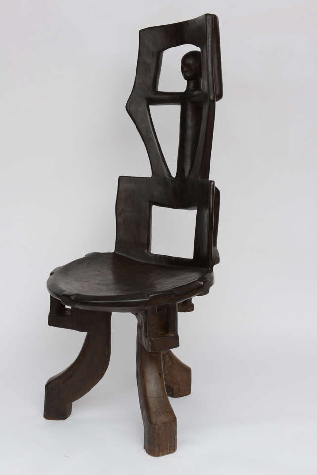 handcarved,african wood,well used