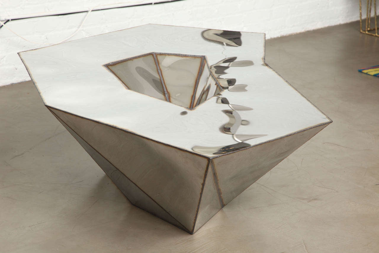 Mirror Lunar Coffee Table by Julian Mayor