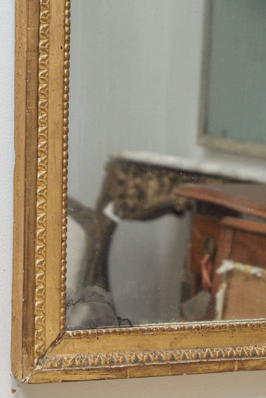 19th Century Neoclassical Mirror with a Grisaille Cartouche