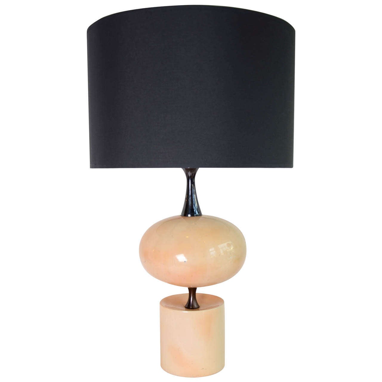 Large 1970s Table Lamp by Barbier