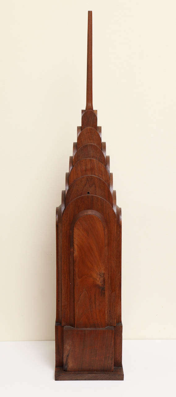 Large Wooden Sculpture of the Chrysler Building 1