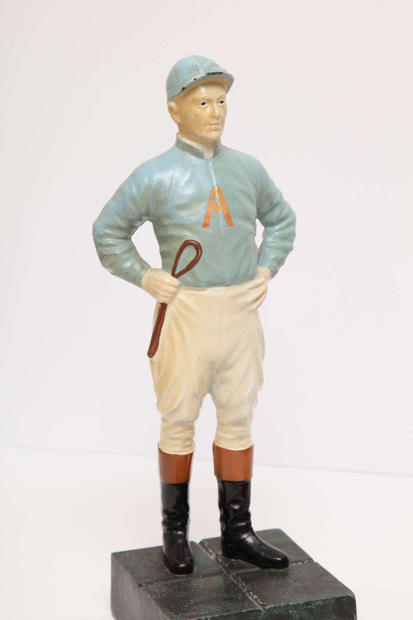 Assortment of Enameled Lawn Jockey Statues In Excellent Condition In New York, NY