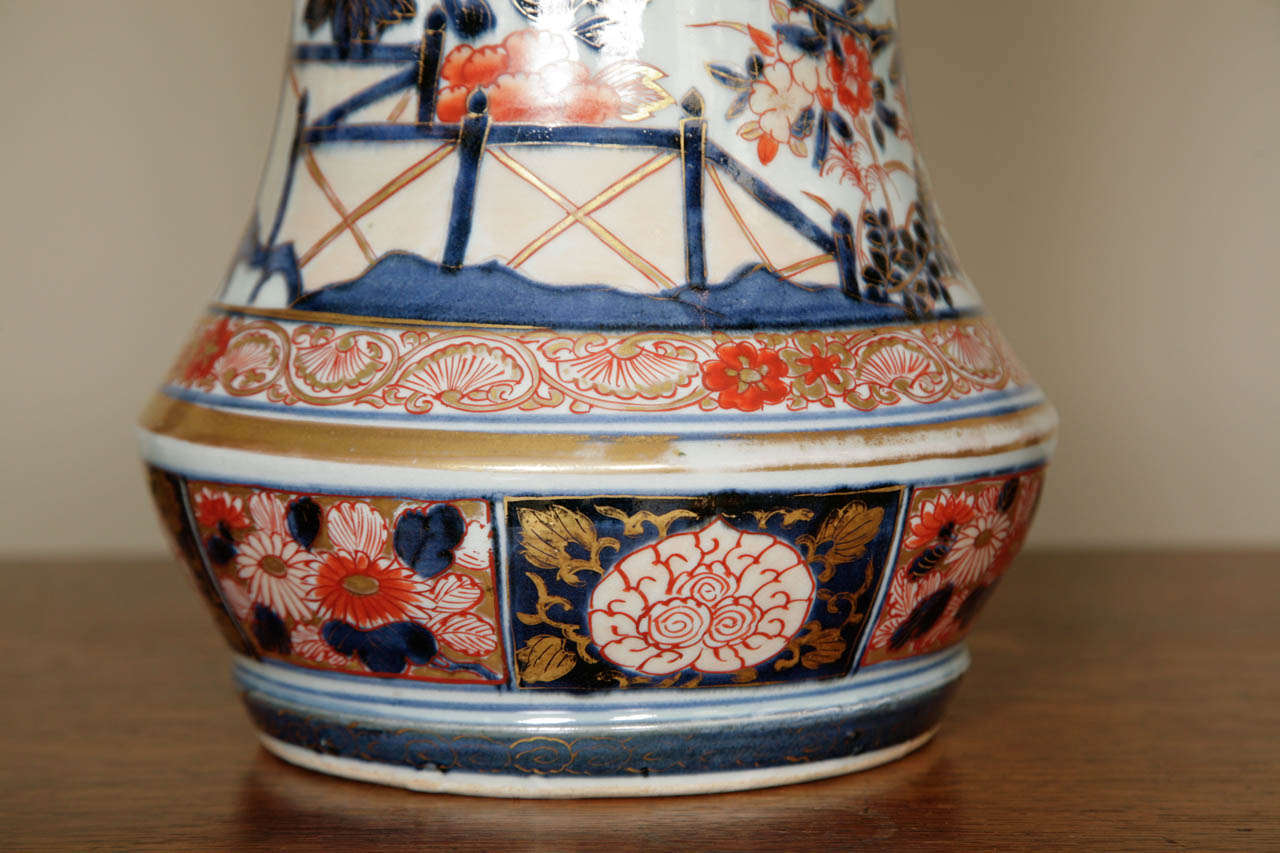 Huge 18th Century Japanese Imari Sleeve Vase 2