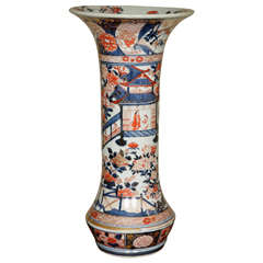 Huge 18th Century Japanese Imari Sleeve Vase