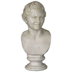 Statuary Marble Bust of the Albani Faun
