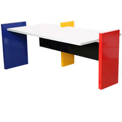 " Hommage a Mondrian" Desk by Danilo Silvestrin