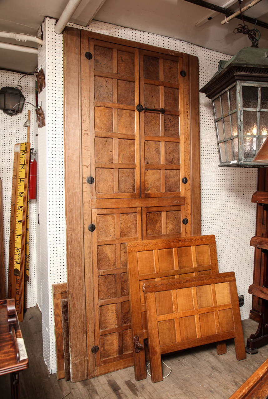 This is a set of original vintage door and bed frames by Robert 