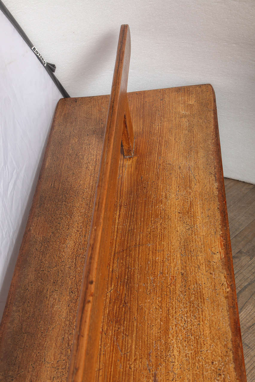 British Rare Two-Sided Oak Bench