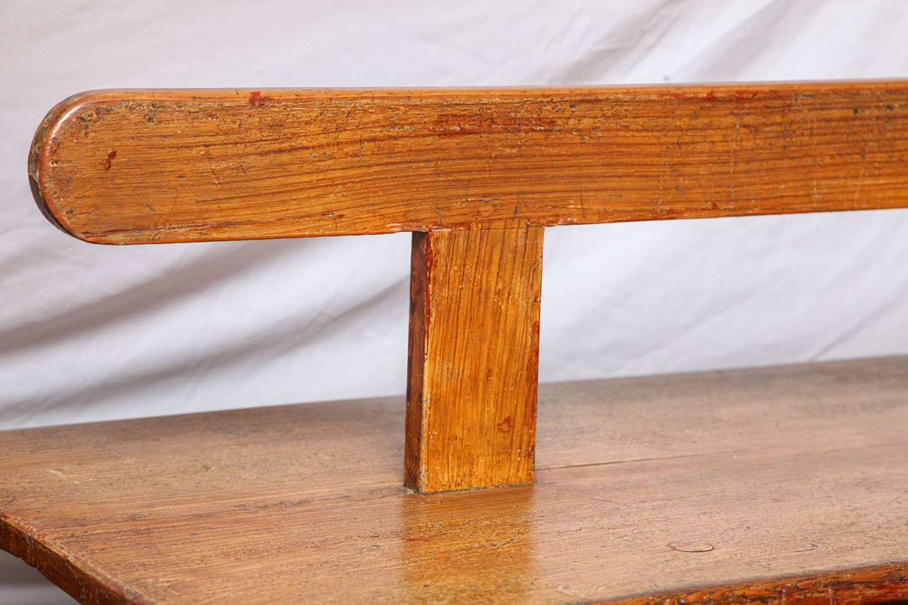Rare Two-Sided Oak Bench 1