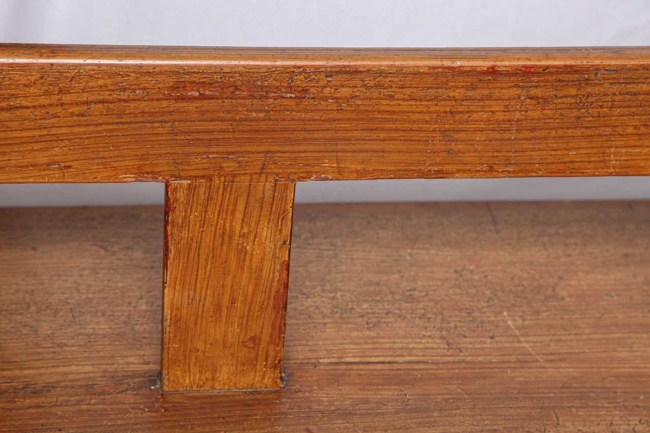 Rare Two-Sided Oak Bench 2