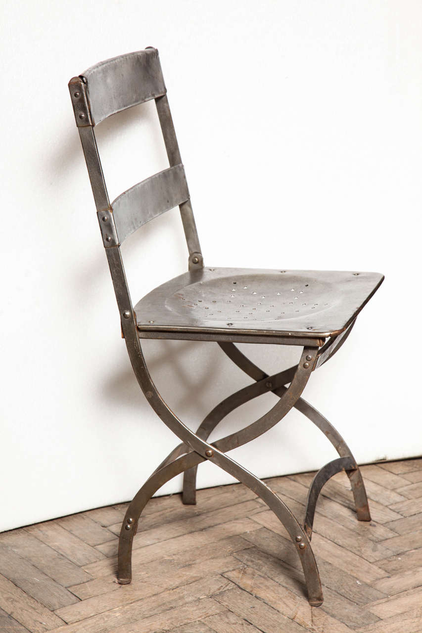 French Folding Bistro Chairs at 1stDibs