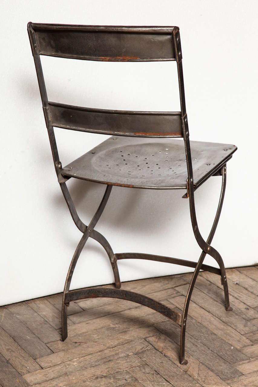 French Folding Bistro Chairs at 1stDibs