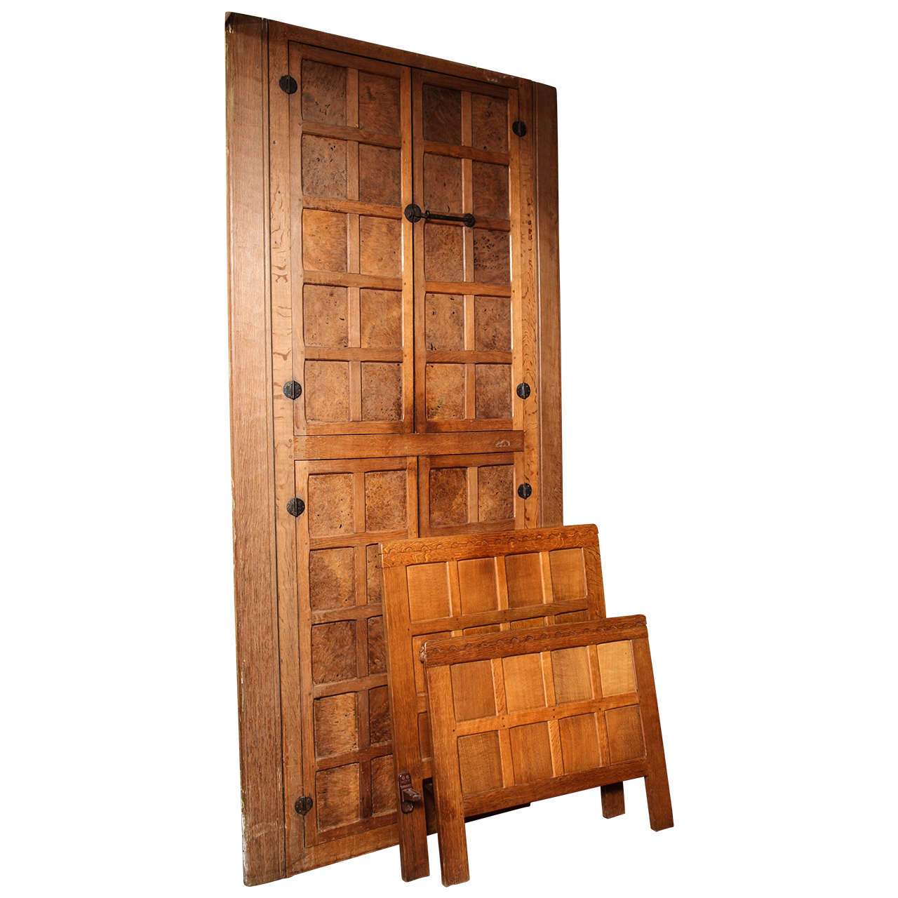 Set of Original Vintage "Mouseman" Door and Bed Frames at 1stDibs