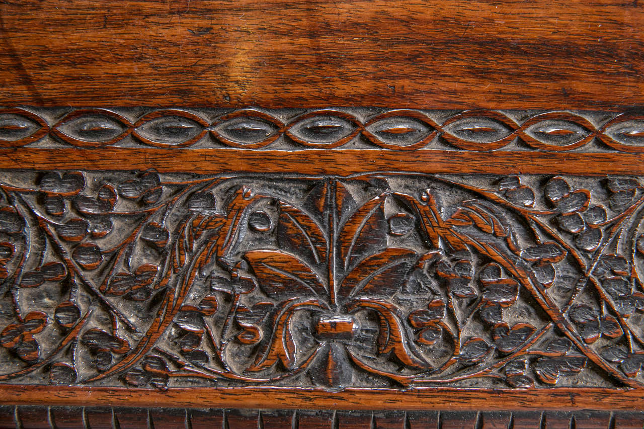 Anglo Indian Carved Rosewood Table 3
