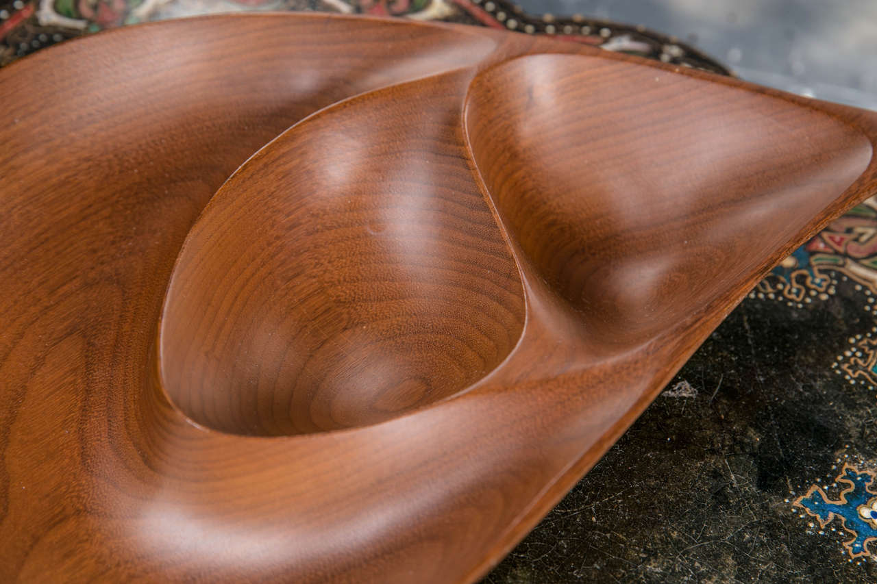 20th Century Emil Milan Maca Wood Bowl