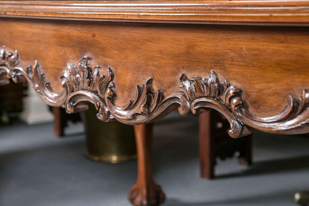 Antique Mahogany Library Hall Table 3