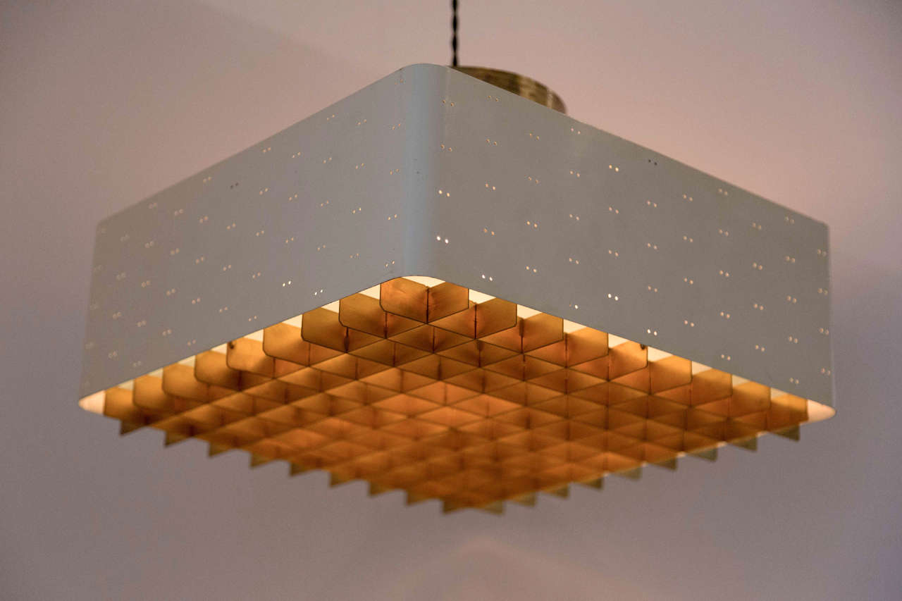 Paavo Tynell ceiling pendant. Produced by Idman in the early 1960s.