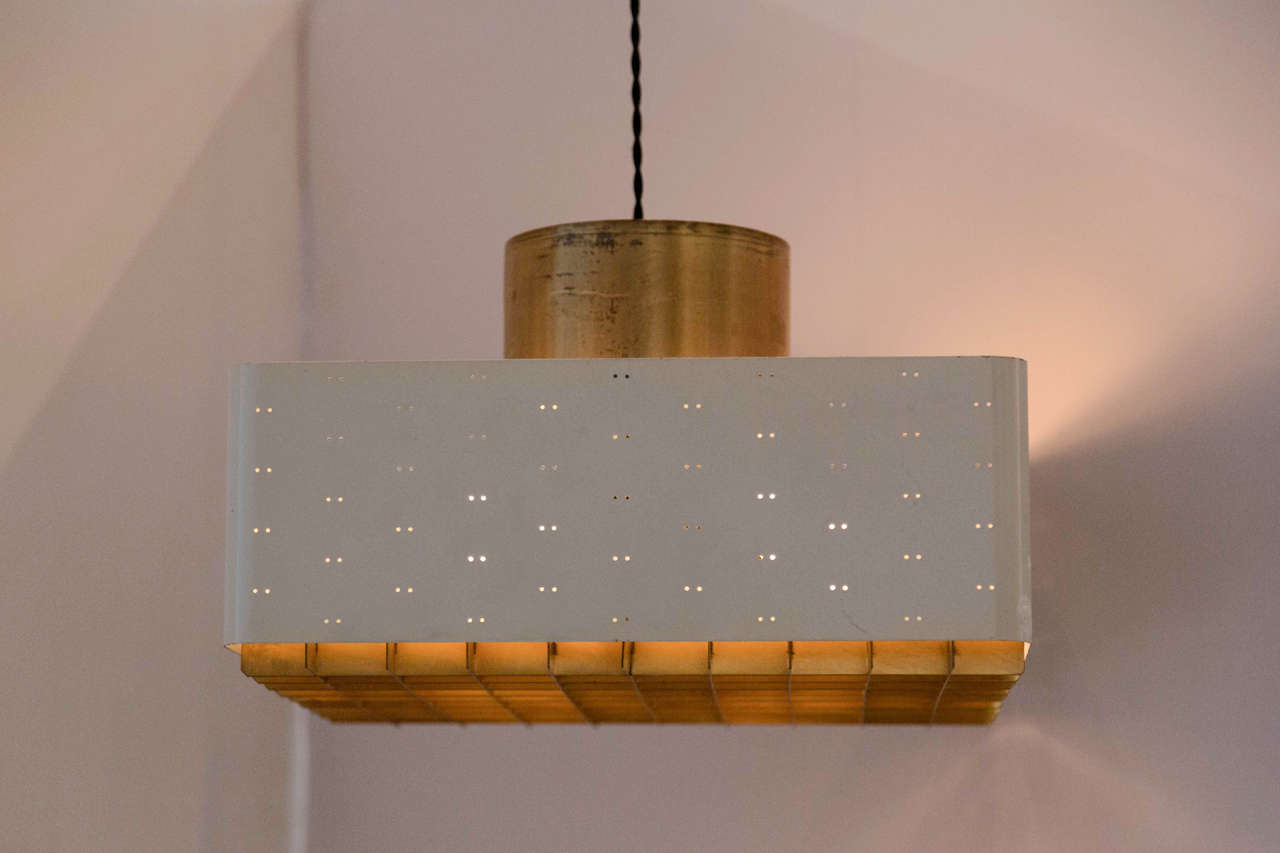 Paavo Tynell Ceiling Pendant, Model 9068, Finland, 1960 In Good Condition For Sale In Los Angeles, CA