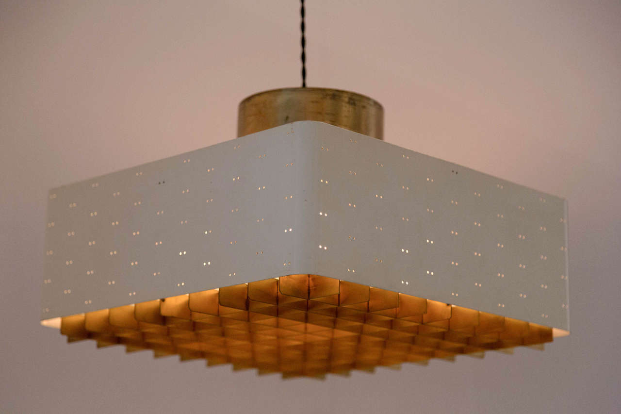 Paavo Tynell Ceiling Pendant, Model 9068, Finland, 1960 For Sale 1