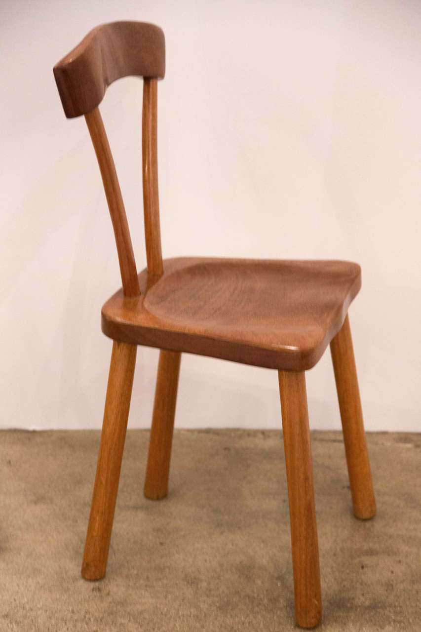 Alexander Noll's side chair in mahogany, 