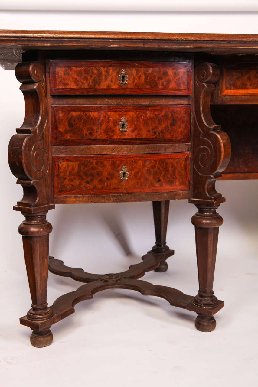 Louis XIV Early 20th Century Italian Writing Table For Sale