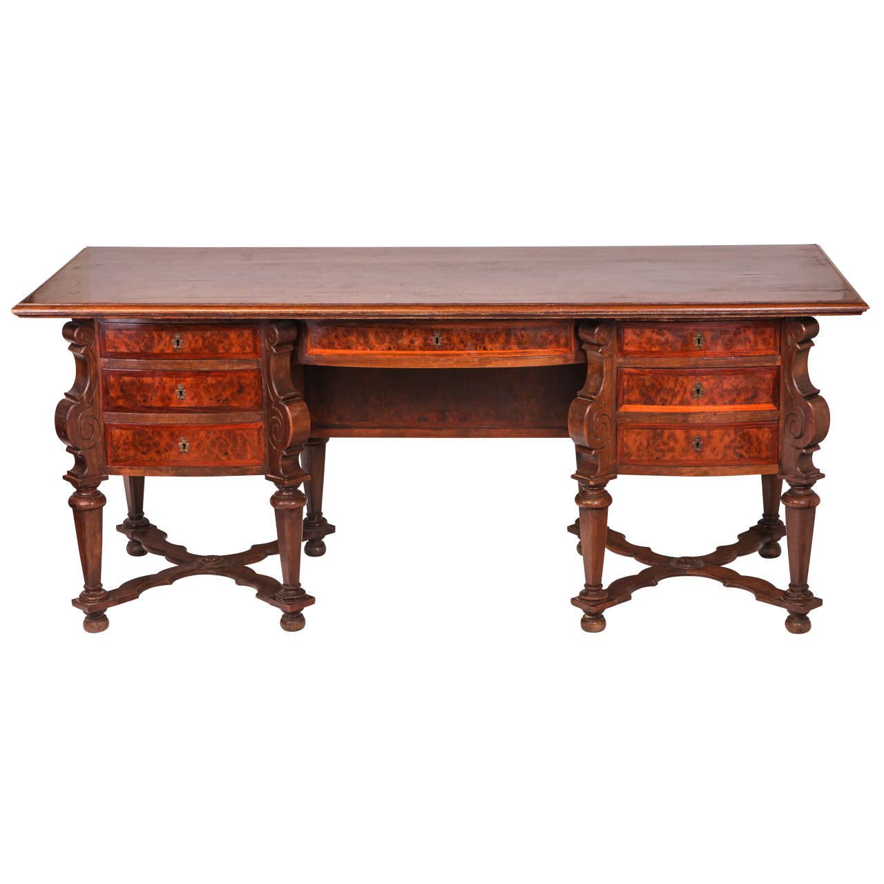 Early 20th Century Chippendale Design Mahogany Writing Table at 1stDibs