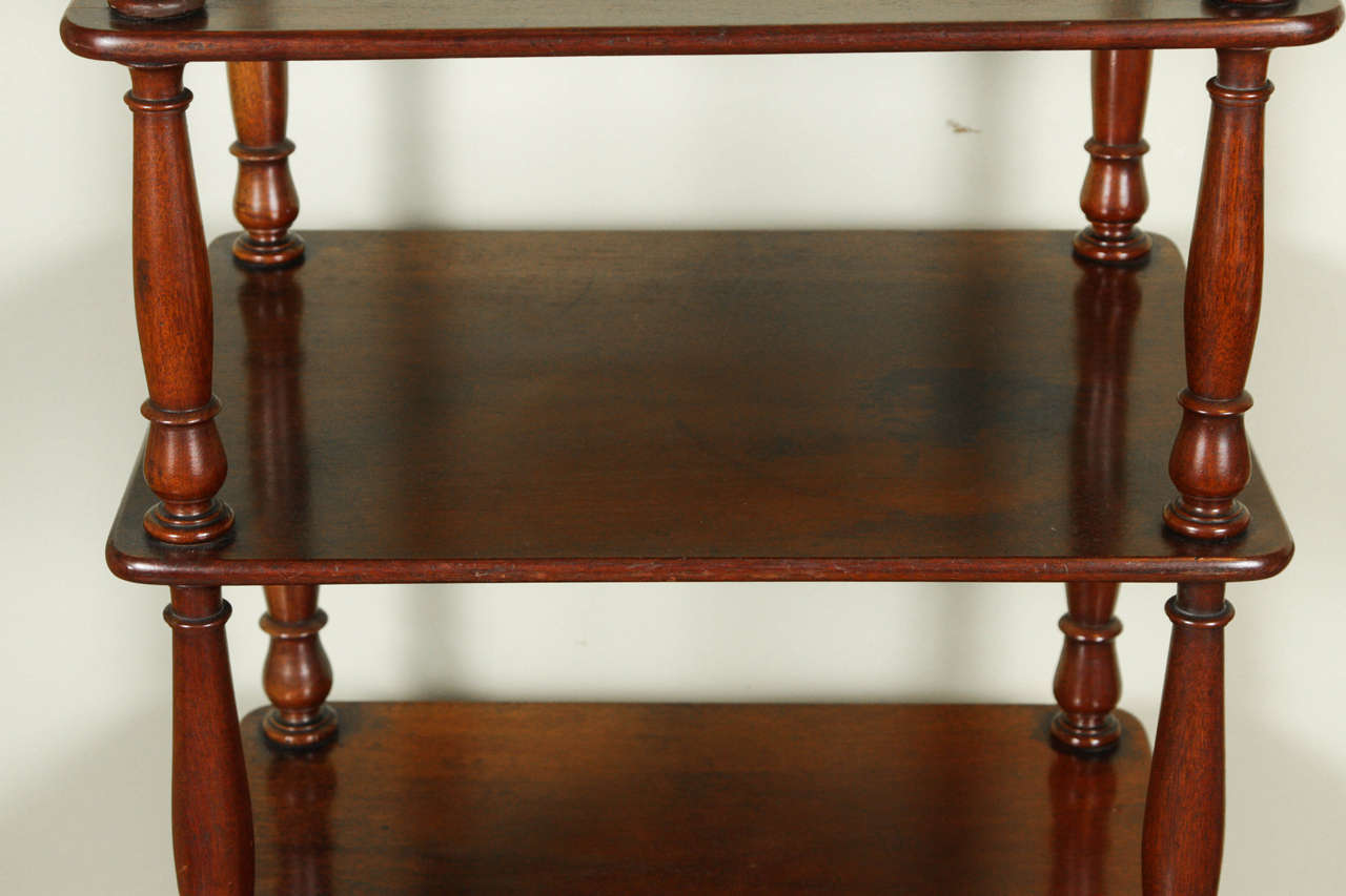 Early 20th Century Mahogany Étagère with Four Tiers, Early 19th Century