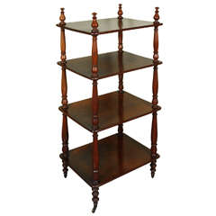 Mahogany Étagère with Four Tiers, Early 19th Century