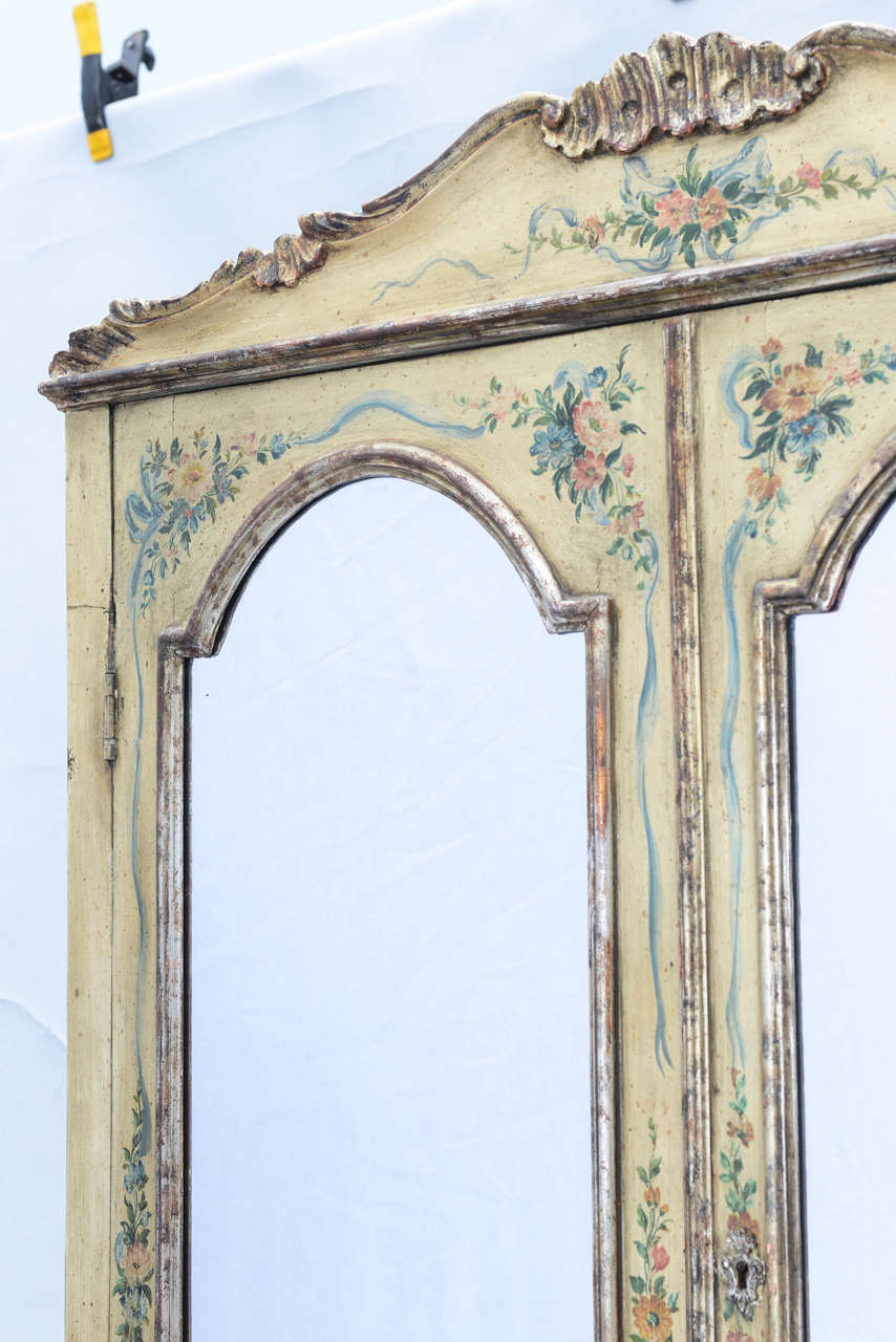 Fine Hand-Painted Venetian 19th Century Secretaire For Sale 5